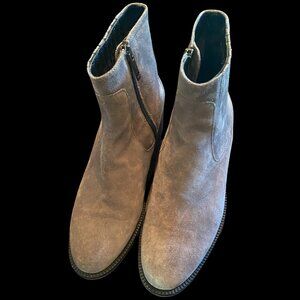 Aquatalia Gray Suede Bootie